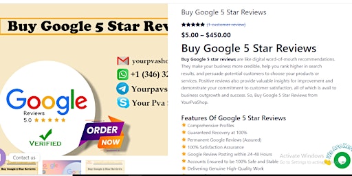 Immagine principale di Buy Google Reviews - Guaranteed, Real & Active 