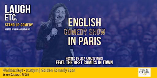 Primaire afbeelding van Stand up in English in PARIS - LAUGH ETC