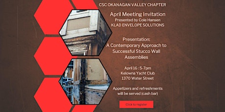 CSC Okanagan Valley April Meeting