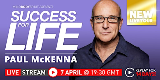 Primaire afbeelding van Paul McKenna | Success for Life | ONLINE STREAM