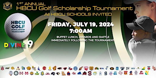 Primaire afbeelding van HBCU 1ST ANNUAL SCHOLARSHIP GOLF TOURNAMENT