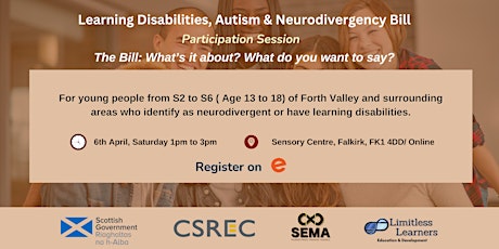 Learning Disabilities, Autism & Neurodivergency Bill- Participation Session