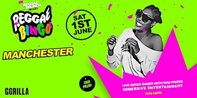 Imagem principal do evento Reggae Bingo - Manchester - Sat 1st June
