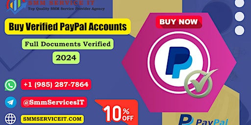 Imagem principal do evento Best Selling Side To Buy Verified PayPal Accounts ( New & Old )