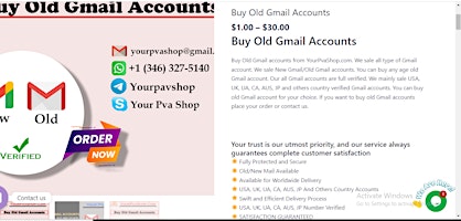 Hauptbild für Top 5 Websites to Buy Gmail Accounts (PVA & Bulk)