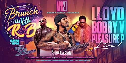 Primaire afbeelding van Brunch With R&B | Hydro @ BarCode, Elizabeth NJ