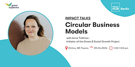 Imagen principal de Impact Talks: Circular Business Models