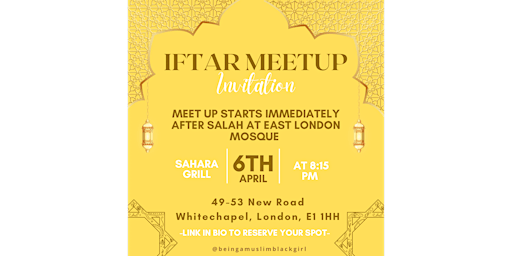 Image principale de Iftar meet up with BMBG