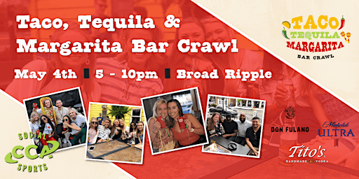 Image principale de 3rd Annual Taco, Tequila & Margarita Crawl (Guided Event)