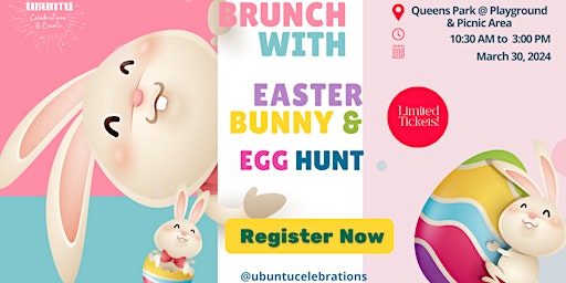 Image principale de Brunch with Easter Bunny & Egg Hunt