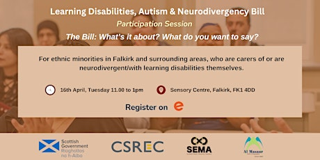 Learning Disabilities, Autism & Neurodivergency Bill- Participation Session