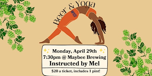 Imagem principal do evento Beer Yoga With Mel