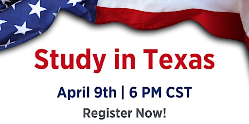 Primaire afbeelding van Study In Texas is possible!