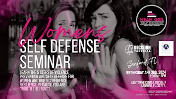 Imagem principal do evento Free Womens Self Defense | Violence Prevention Seminar - Sanford, FL