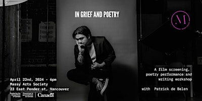 Immagine principale di In Grief and Poetry with Patrick de Belen - screening + poetry + workshop 