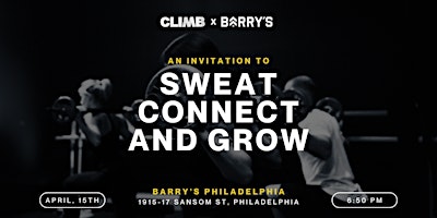 Primaire afbeelding van CLIMB X BARRY'S: SWEAT,CONNECT & GROW