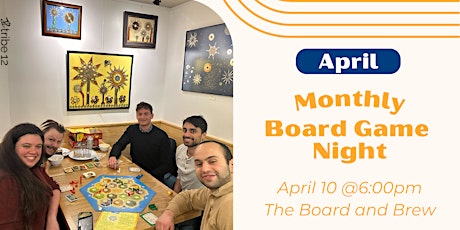 Imagen principal de 4.10.24  April Monthly Board Game Night