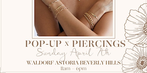 Imagen principal de Pop-Up x Piercings with Baby Gold