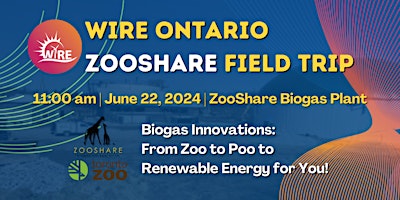 Imagen principal de WiRE Ontario & ZooShare Field Trip: From Zoo to Poo to Renewable Energy for You!