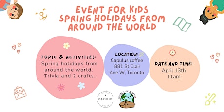 Event for kids - Spring holidays around the world