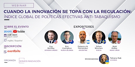 Webinario «La Innovación se Topa con la Regulación: Anti-Tabaquismo»