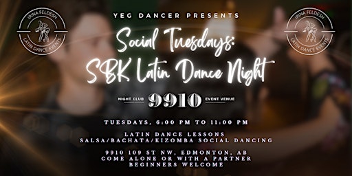 Imagem principal de Social Tuesdays: Salsa Bachata Kizomba (SBK) Latin Dance Night