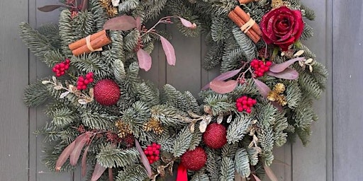 Imagem principal de Christmas Door Wreath Workshop with Cream & Browns Florist