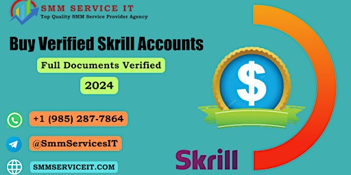 Primaire afbeelding van 3 Best Place To Buy Verified Skrill Accounts In 2024