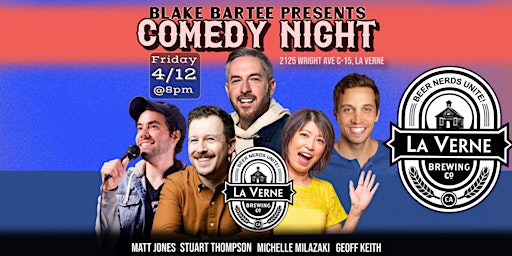 Comedy Night at La Verne Brewing Co. primary image