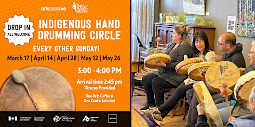 Imagem principal de Drop In Indigenous Hand Drumming Circle at the Carrot Coffeehouse