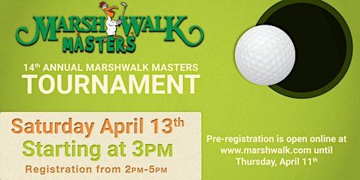 14th Annual MarshWalk Masters Event at the Murrells Inlet MarshWalk! primary image
