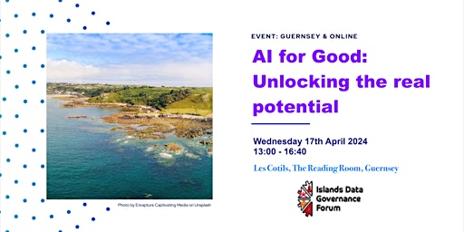 Imagem principal do evento AI for Good:  Unlocking the real potential