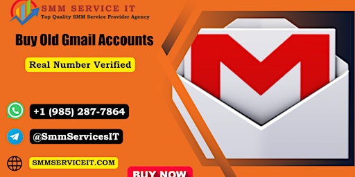 Imagem principal do evento 5 Websites to Buy Old Gmail Accounts (2014 to 2024 Available)