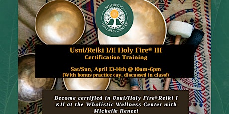 Usui/Holy Fire® Reiki I/II Certification