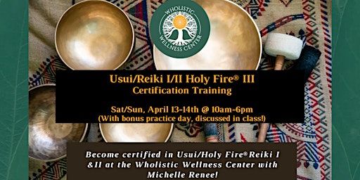 Imagem principal de Usui/Holy Fire® Reiki I/II Certification