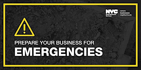 Primaire afbeelding van Prepare Your Business For The Unexpected & Learn About East Harlem COAD