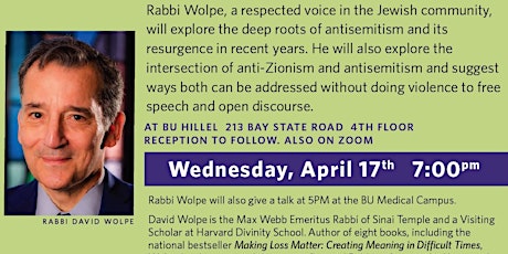 Rabbi David Wolpe: Confronting Antisemitism