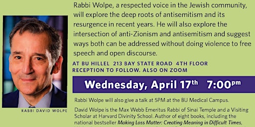 Hauptbild für Rabbi David Wolpe: Confronting Antisemitism