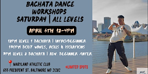 Primaire afbeelding van Bachata Dance Workshops Saturday | All Levels