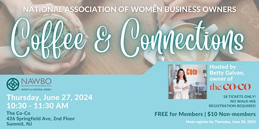 NAWBO N&C New Jersey Coffee & Connections primary image