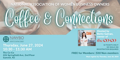 Primaire afbeelding van NAWBO N&C New Jersey Coffee & Connections