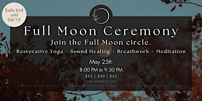 Hauptbild für Full Moon Ceremony