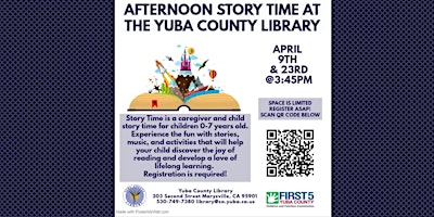 April's Afternoon Story Time (Ages 0-7) primary image