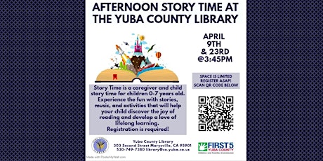 April's Afternoon Story Time (Ages 0-7)