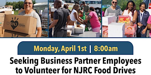 Primaire afbeelding van NJRC Seeks Business Partners for Food Drive