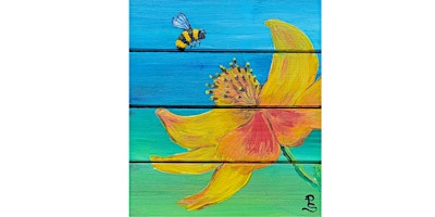 Imagen principal de Love That Red Winery, Woodinville - "Flower & Bee on Wood"