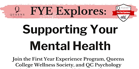 FYE Explores: Supporting Your Mental Health