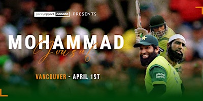 An Evening with Mohammad Yousuf: A Cricketer's Story of Reversion primary image