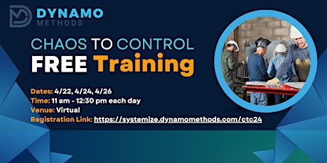 From Chaos to Control - FREE Training