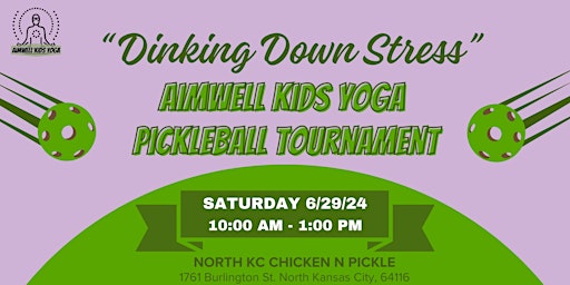 Imagem principal do evento Dinking Down Stress:  AIMwell Kids Pickleball Tournament